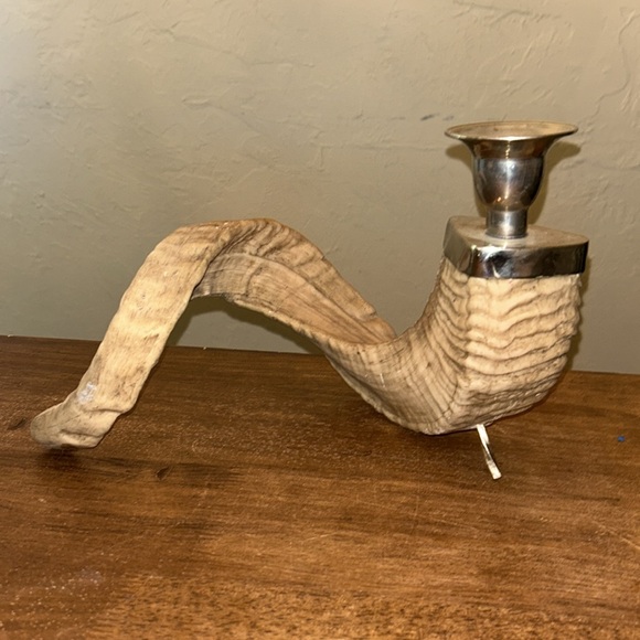 Rams horn candle holder - Picture 2 of 7